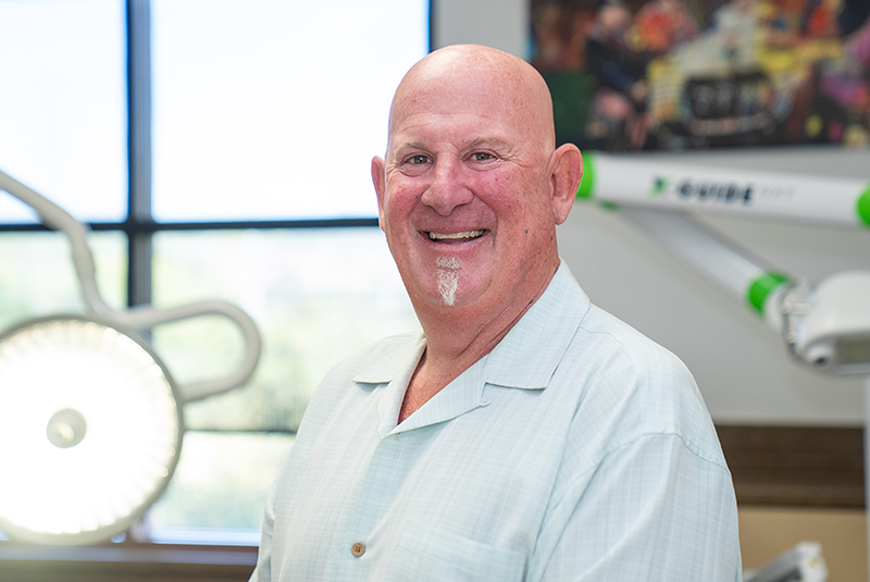 patient smiling in the office
